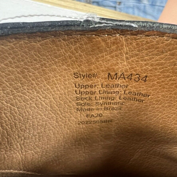 MADEWELL Boots Women's Size 10 Black The Rosie Ankle Leather MA434 Western - Picture 11 of 13